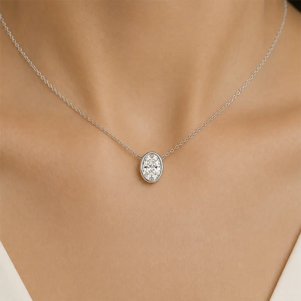 The Oval Bezel worn on model