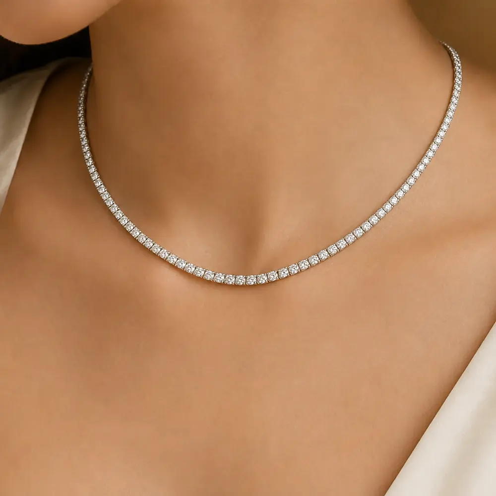 The Tennis Line worn on model