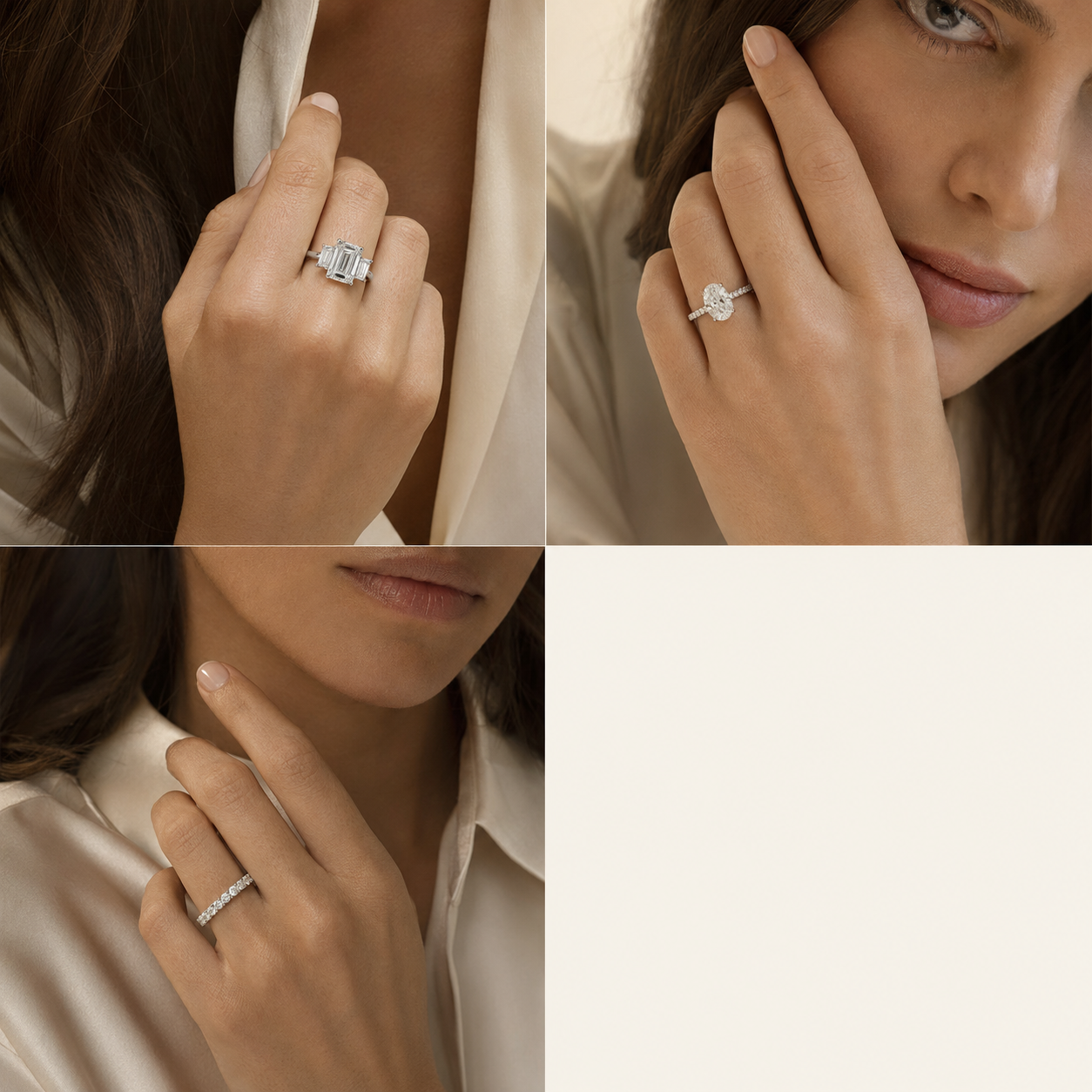The Lumière Pavé worn on model