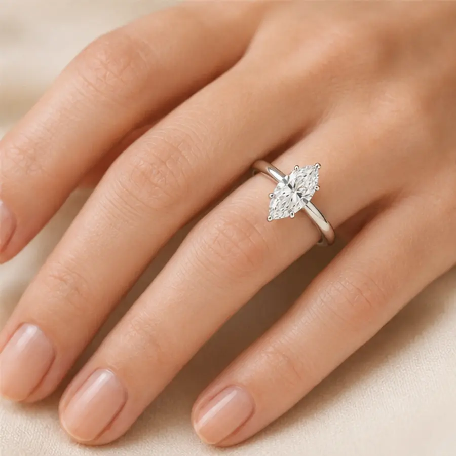 The Marquise worn on model