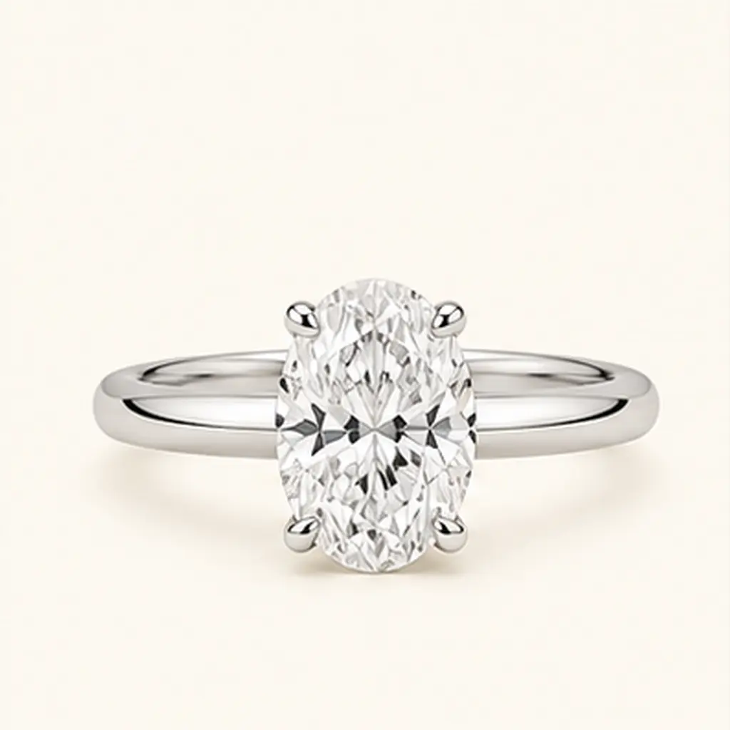 The Lilyan Oval diamond jewellery