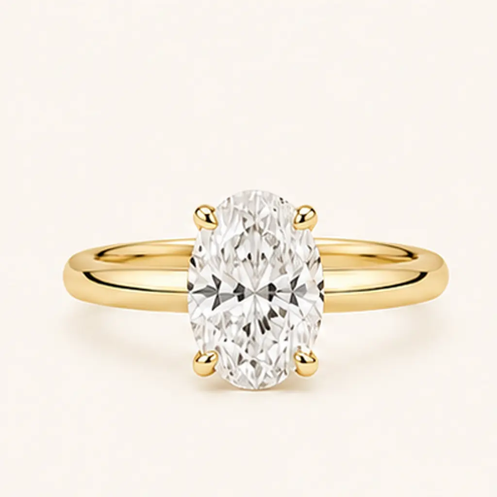 The Lilyan Oval diamond jewellery