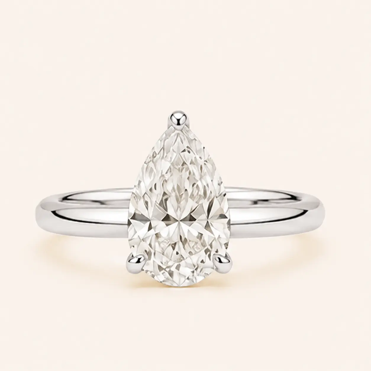 The Grace Pear diamond jewellery