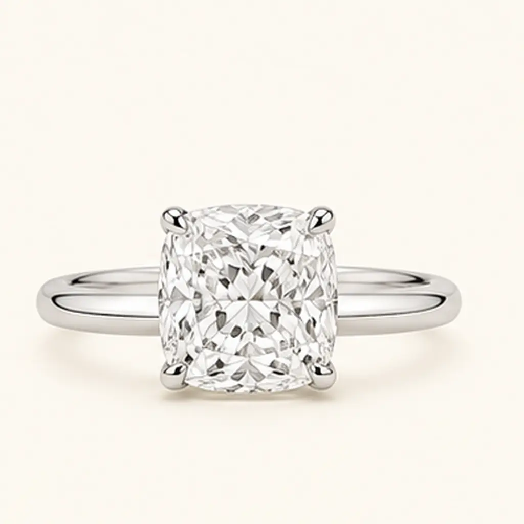 The Céleste Cushion diamond jewellery