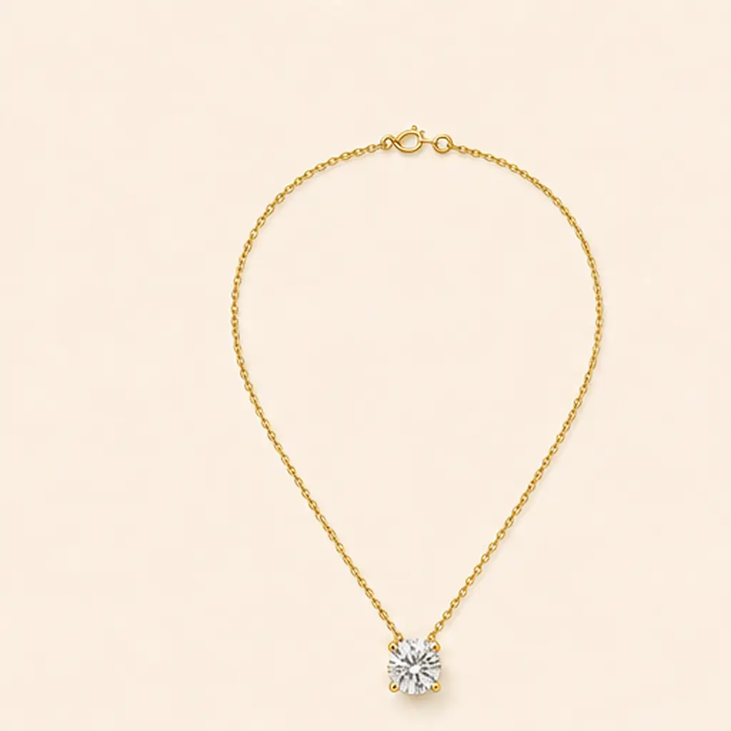 The Luna Solitaire diamond jewellery