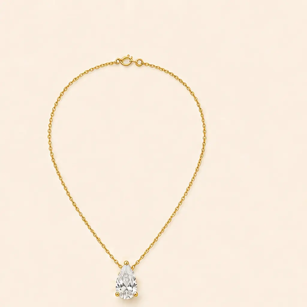 The Amélie Pear diamond jewellery