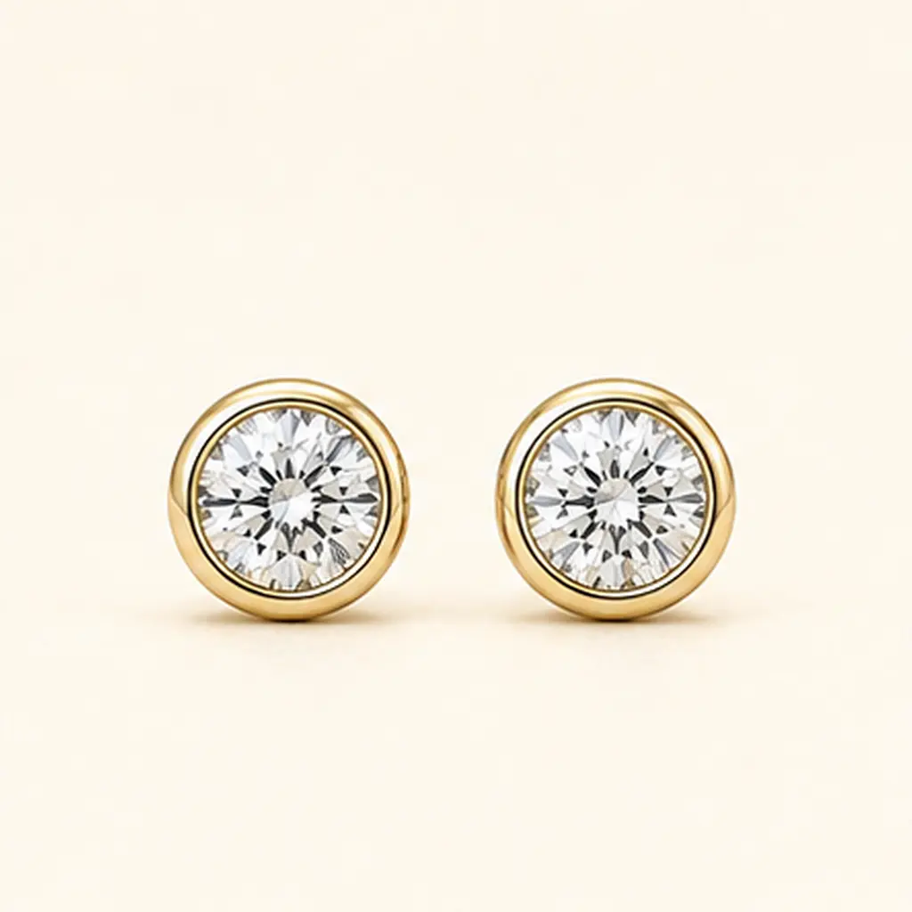 The Bezel Studs diamond jewellery