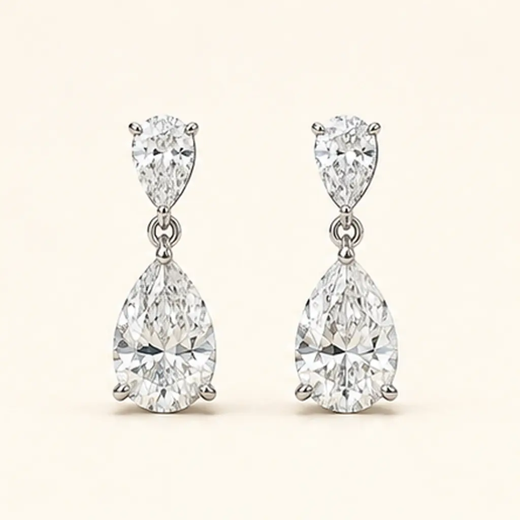 The Pear Drops diamond jewellery