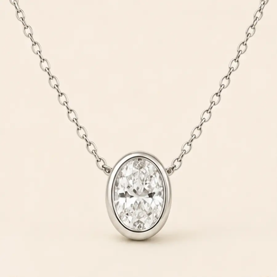 The Oval Bezel diamond jewellery