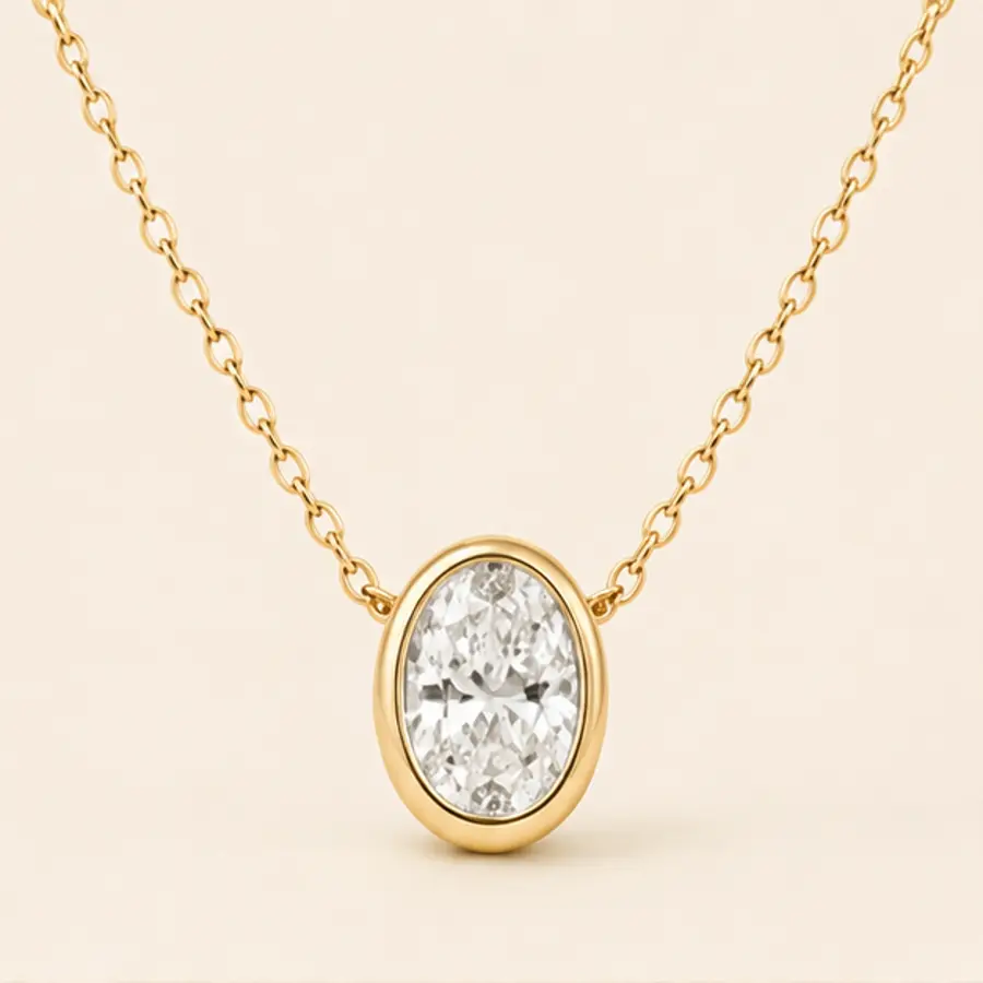The Oval Bezel diamond jewellery