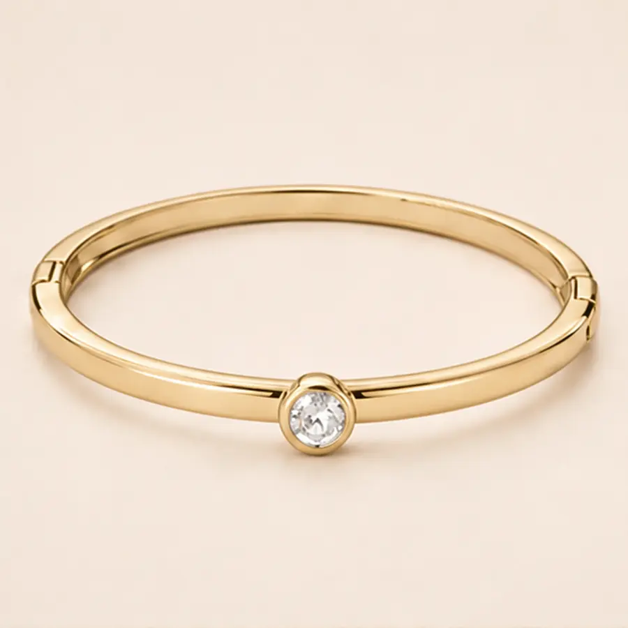 The Solitaire Bangle diamond jewellery