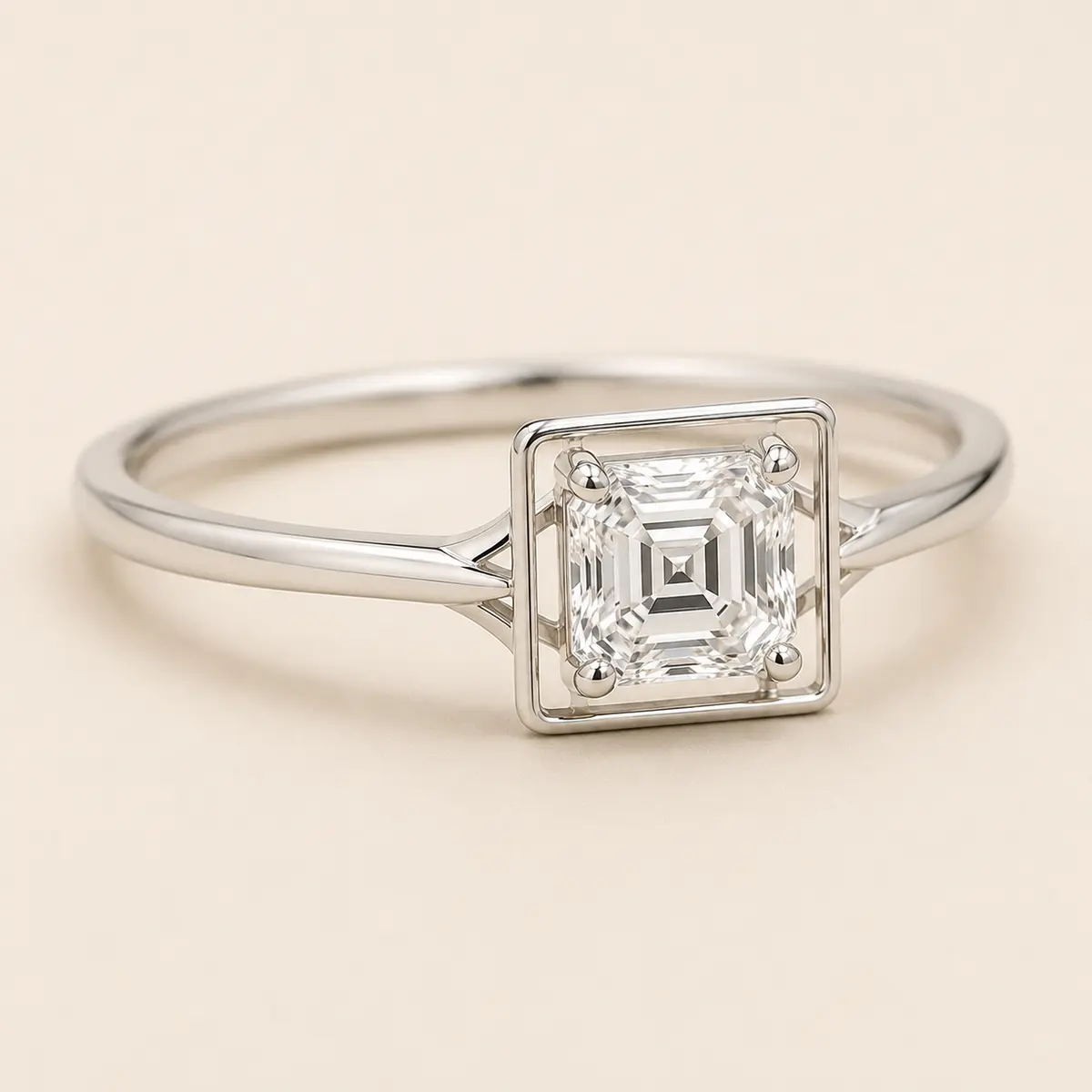 The Frame Asscher diamond jewellery