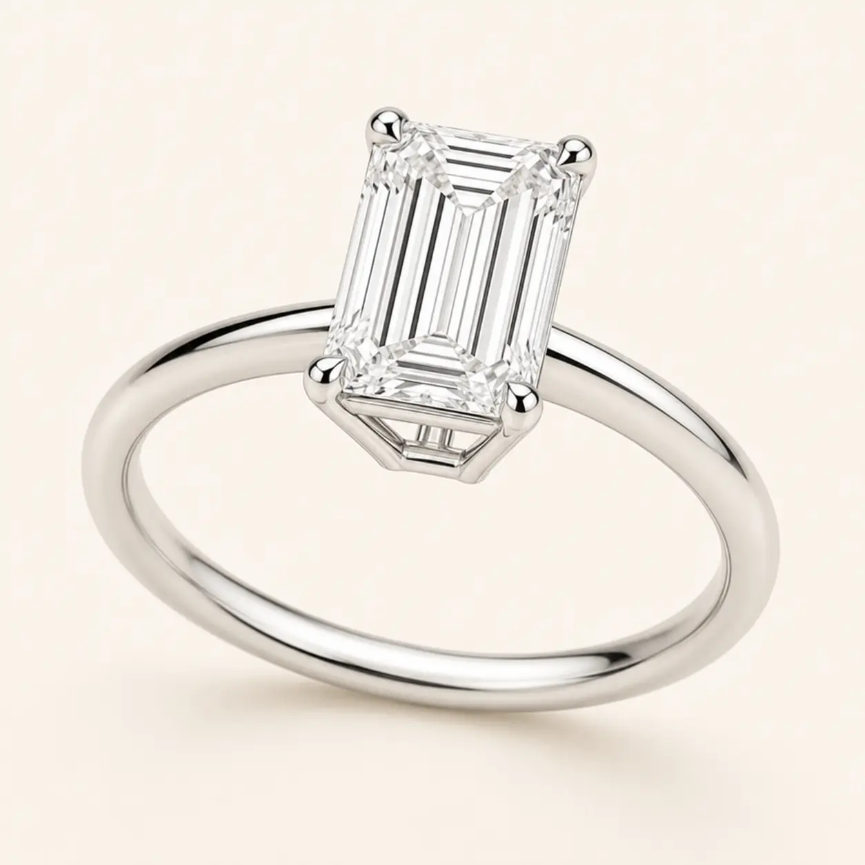 The Élan Emerald Setting detail