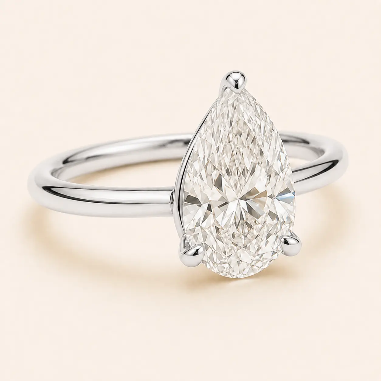 The Grace Pear Setting detail
